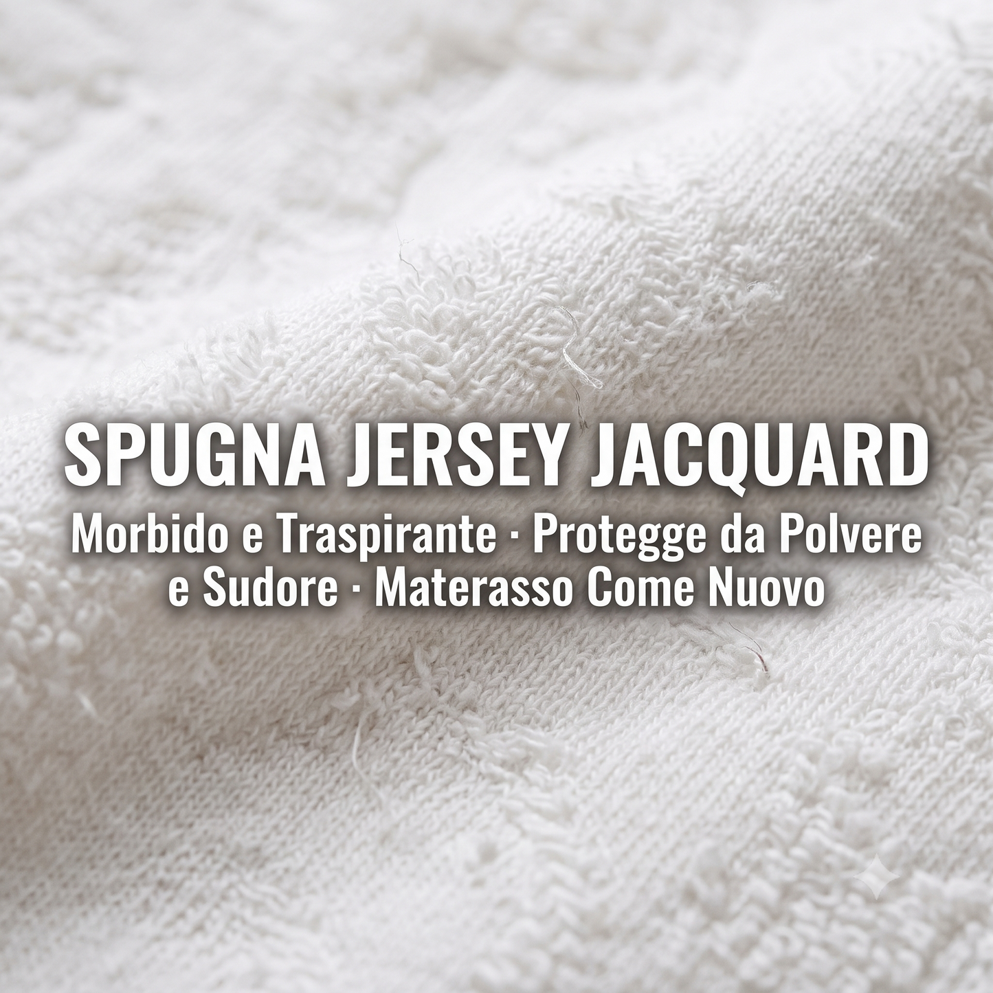 Set 2 Coprimaterasso Singolo 90x200 cm in Spugna Jersey Jacquard – Coprimaterasso 1 Piazza Elasticizzato con Angoli Maxi +25 Salvamaterasso Morbido e Traspirante – 2 Pezzi per il Cambio