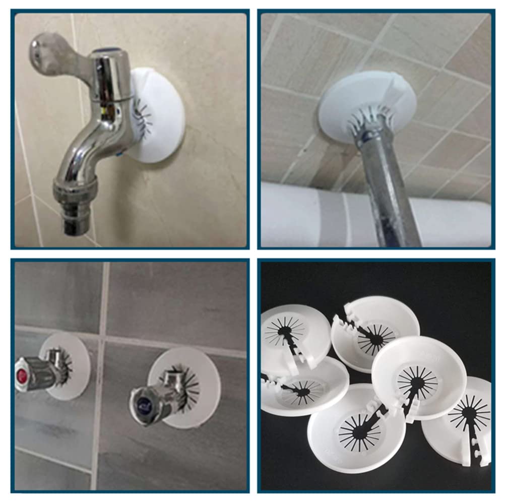 Rosetta PVC Foro Universale Bianca – Confezione da 10 Pezzi - Lemag srl