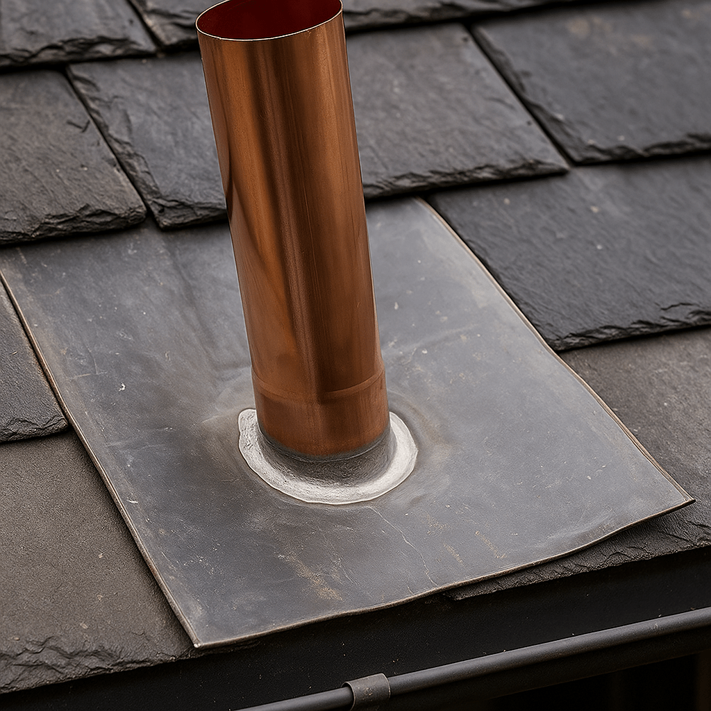 Bocchettone in Piombo e Rame Ø 80 mm – Scarico Pluviale Resistente – LEMAG SRL - Lemag srl