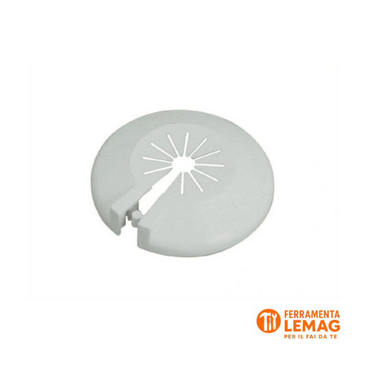 Rosetta PVC Foro Universale Bianca – Confezione da 10 Pezzi - Lemag srl