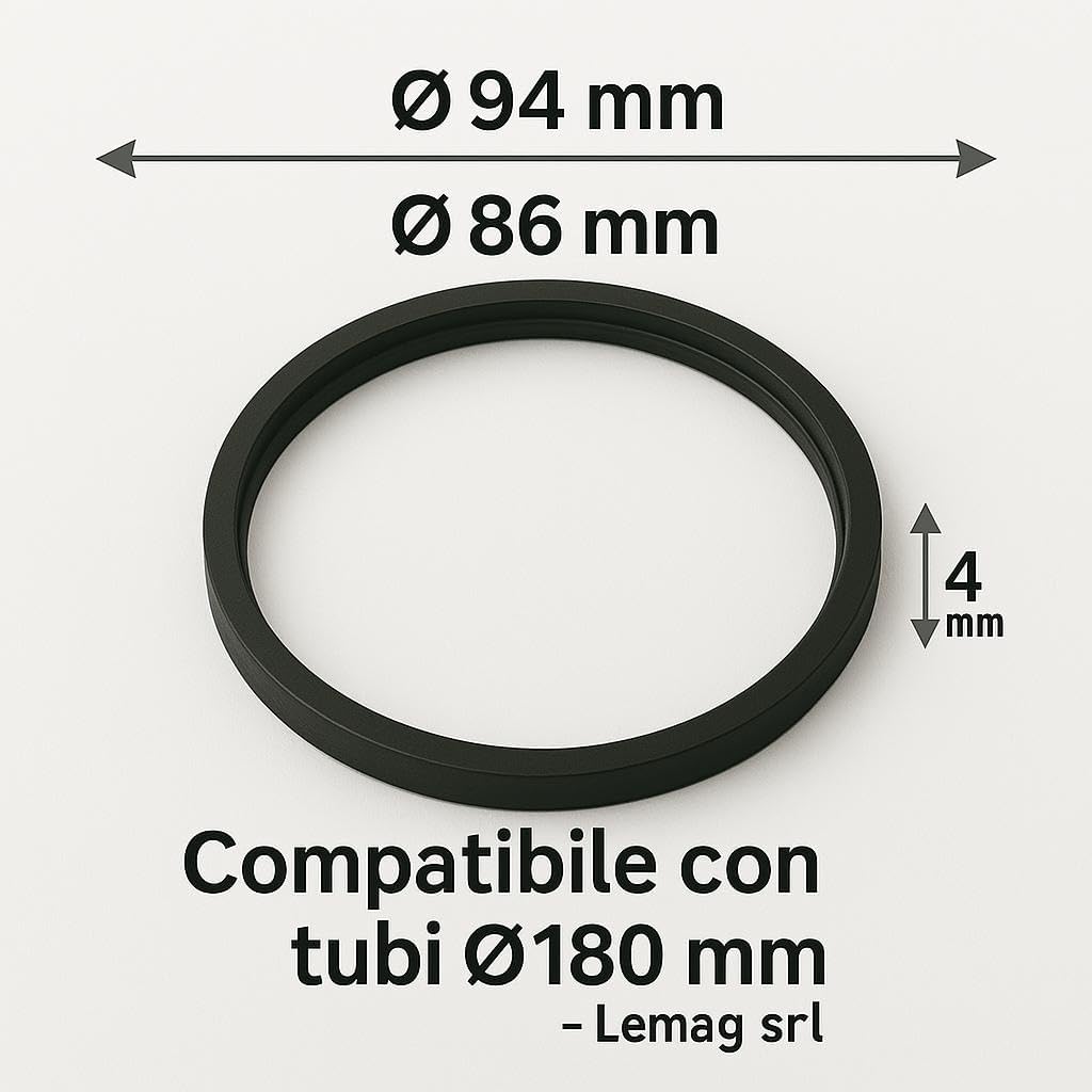 Guarnizioni in Silicone Ø80 mm per Tubi Stufa a Pellet — Set 10 Pezzi Resistenti fino a 250°C, per Canne Fumarie di Stufe a Pellet, Stufe a Legna e Camini, Tenuta Fumi Perfetta - Lemag srl