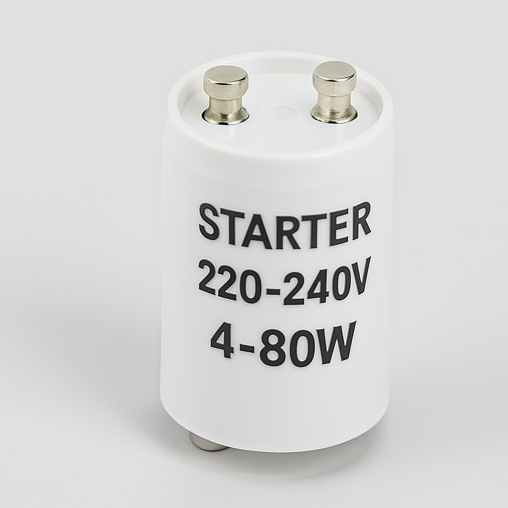 Starter Universale per Lampade Fluorescenti/Neon 220-240V 4-80W – Accensione per Tubi con Reattore – Ricambio - Lemag srl