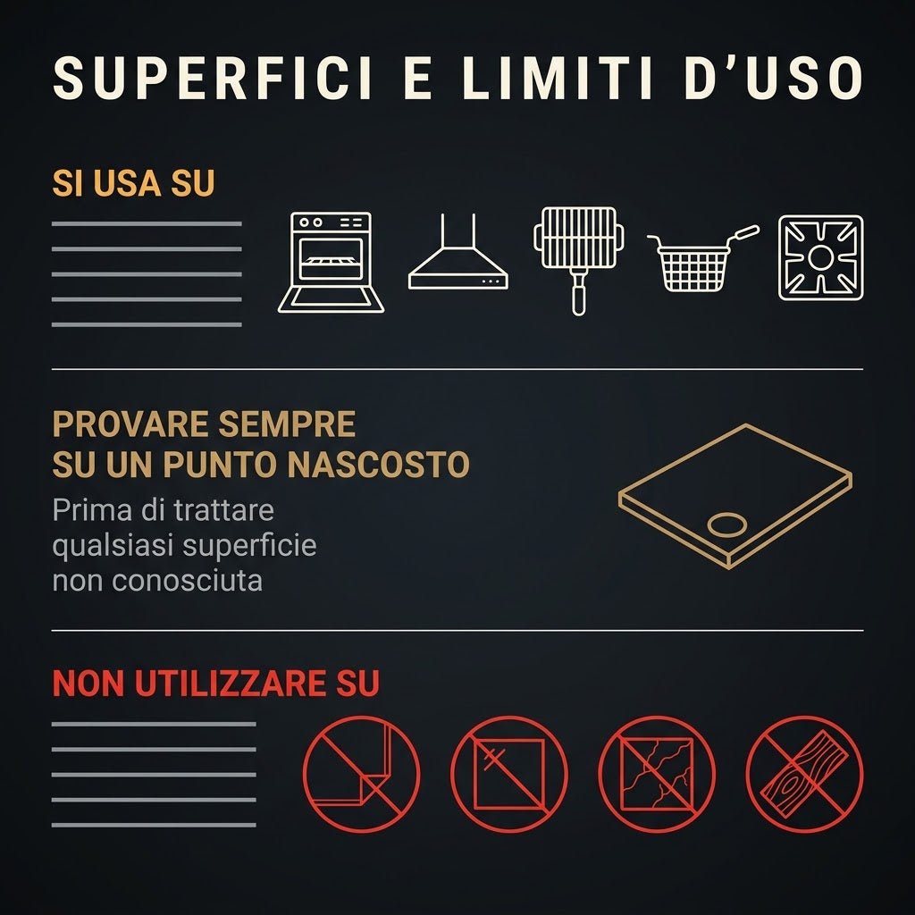 Sgrassatore Gel Professionale 5 Litri - Formula che Non Cola per Forno, Cappa, Griglie e Barbecue - Formato Ricarica per Cucine Professionali e Imprese di Pulizia - Lemag srl