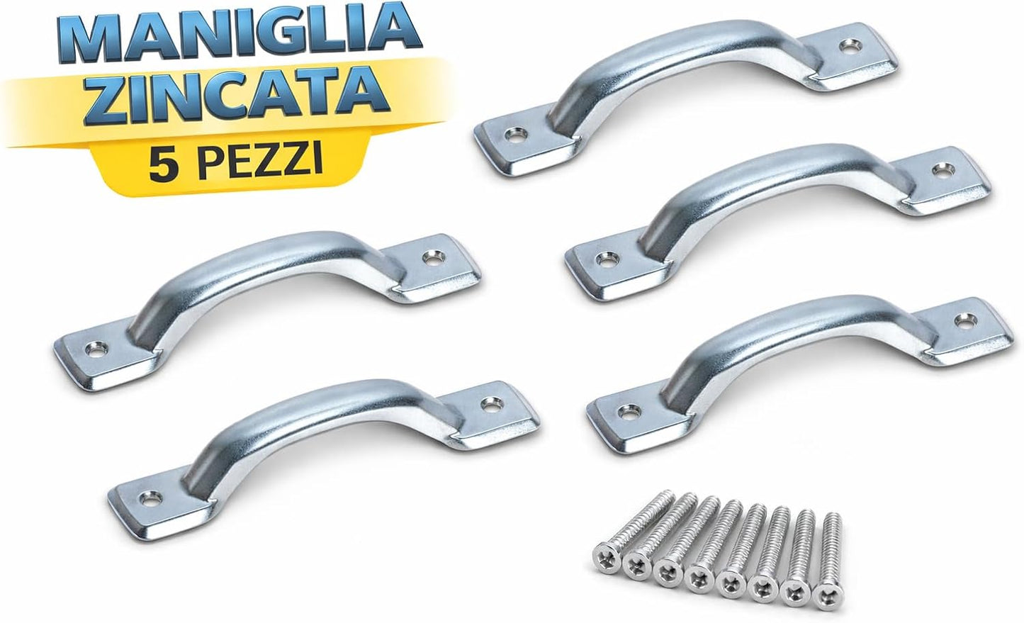 Maniglie per Mobili Minutex 699 Interasse 100 mm Set 5 Pezzi - Lemag srl