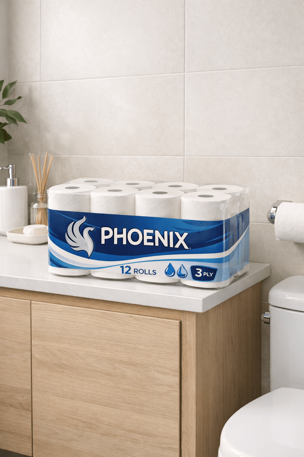 Carta Igienica Extra Soffice PHOENIX 12 Rotoli Qualità Morbida Uso Casa - Lemag srl