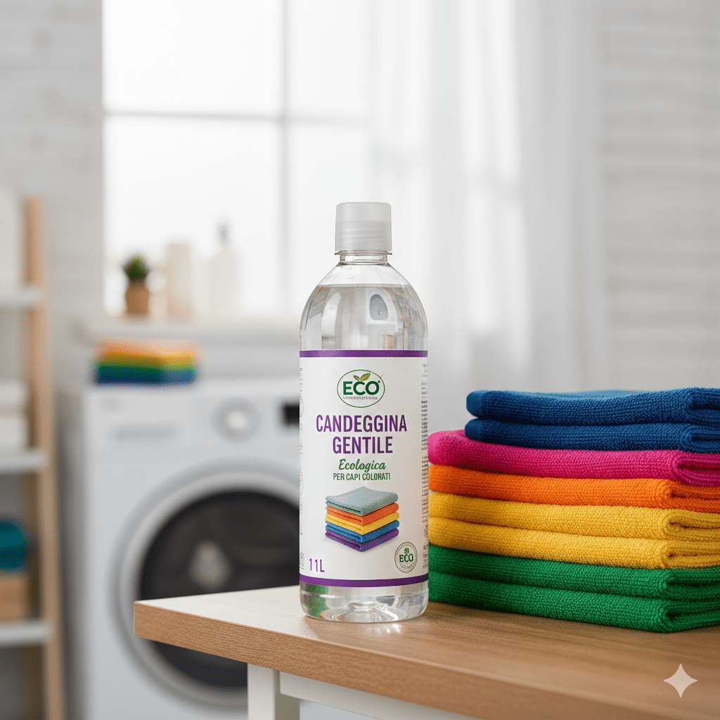 Candeggina Delicata 1 - 5 Litri per Bucato Capi Colorati - Lemag srl