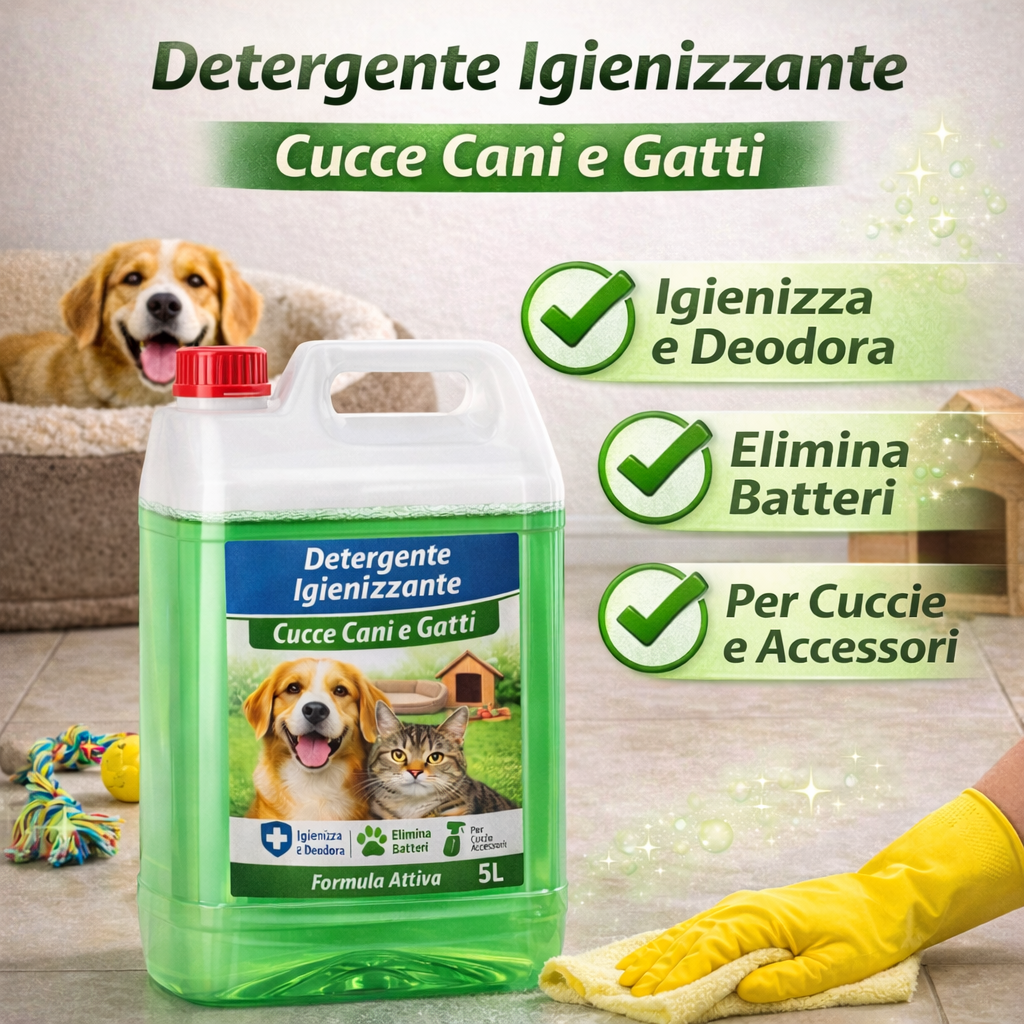 Detergente Igienizzante Cucce Cani e Gatti - Lemag srl