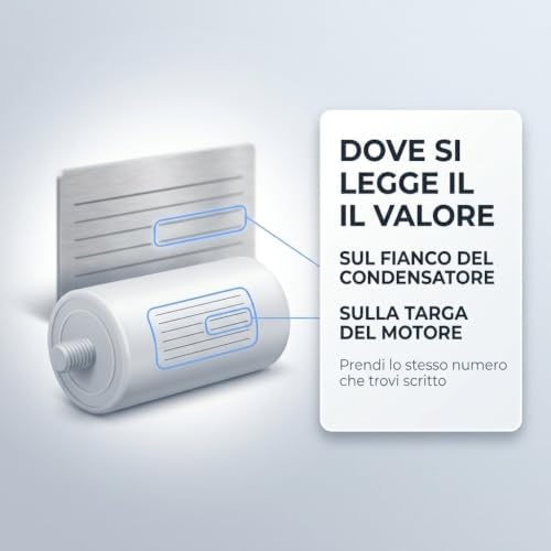 Condensatore di Marcia 450 V per Motori Monofase – 1,5 / 2 / 2,5 / 3,15 µF – Terminali Faston - Lemag srl
