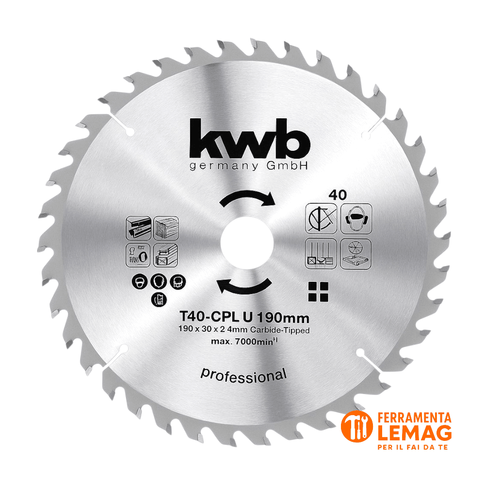 Lama per sega circolare 315x30 mm Z48, denti alternati per tagli medi precisi - Lemag srl