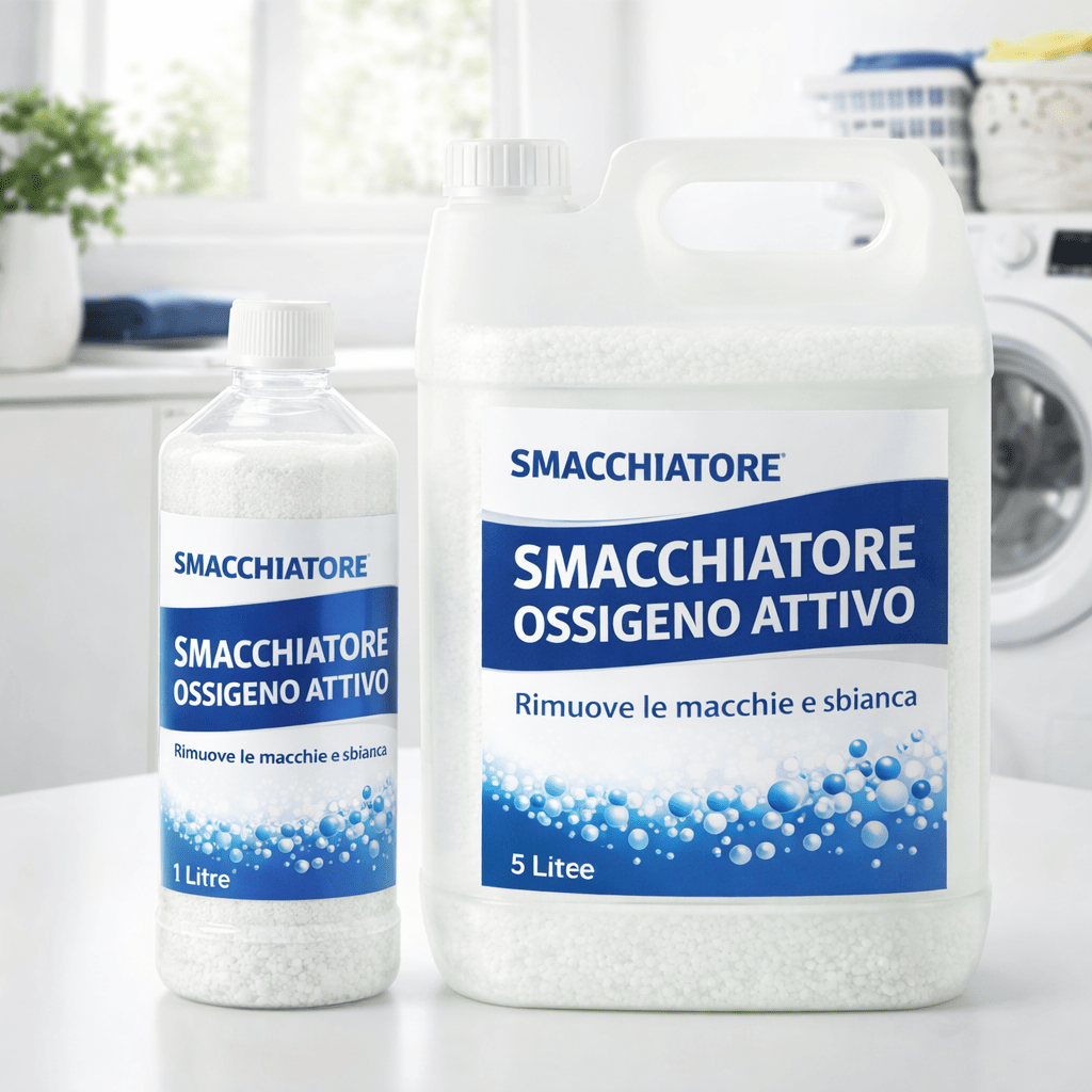 Smacchiatore all’Ossigeno Attivo 1 - 5 Litri Bucato e Superfici - Lemag srl