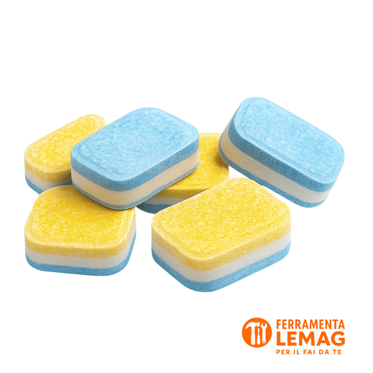 Candeggina in Pastiglie – 50 Tabs = 250L – Sbiancante Igienizzante – Lemag SRL - Lemag srl