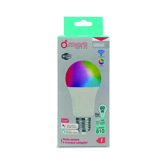Lampadina Smart WiFi LED E27 9W 810 lm RGB + Bianco Regolabile – Set 2 Pezzi – Controllo da App - Lemag srl