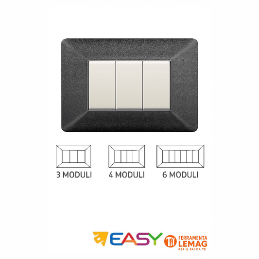Interruttori e Placche Serie EASY – Modulari, Resistenti e Facili da Installare - Lemag srl
