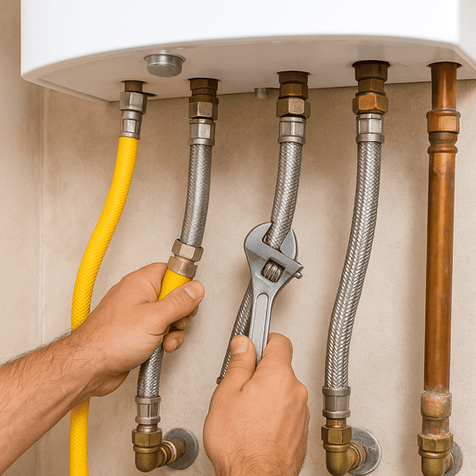 Tubo flessibile acqua inox 3/4" 100 - 200 mm, estensibile DM 174, alta qualità - Lemag srl