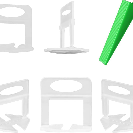 Kit 600 Livellatori Piastrelle 1 - 3 mm – 500 Distanziatori + 100 Cunei – Lemag SRL - Lemag srl