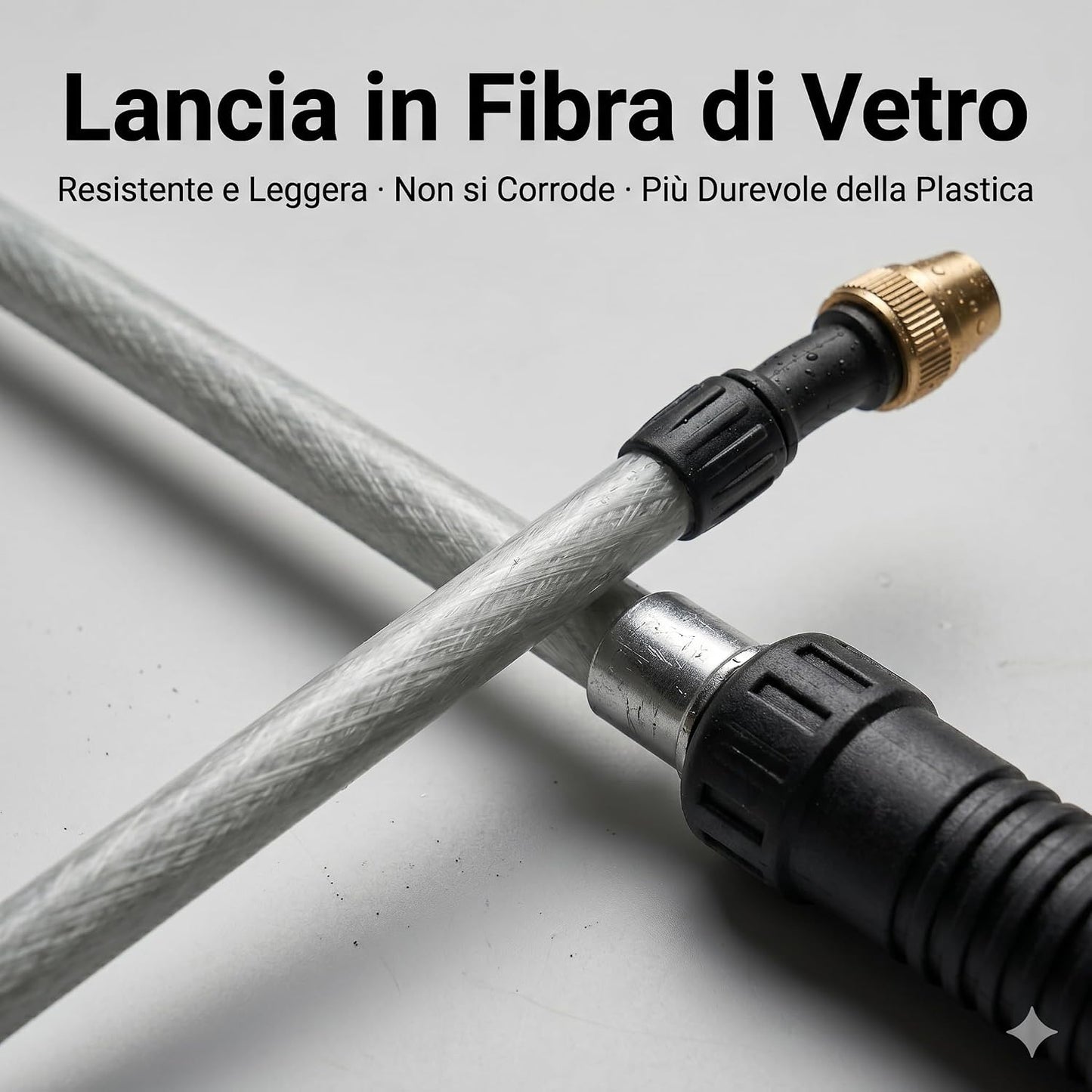 Pompa a Pressione 8 Litri – Vaporizzatore Irroratore Manuale con Lancia in Fibra di Vetro 44 cm e Tubo 130 cm – Nebulizzatore per Trattamenti Piante Orto e Grandi Superfici - Lemag srl