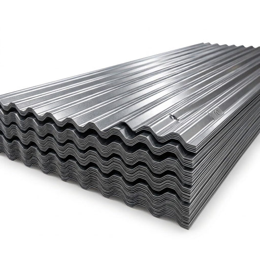 Lamiera Zincata Ondulata 0,40 mm - 10 Lastre 90x200 cm, 18 mq - Spessore Maggiorato Rispetto agli 0,25 mm Standard - Per Tettoie, Pollai, Casette e Recinzioni - Peso Totale 64 kg - Lemag srl