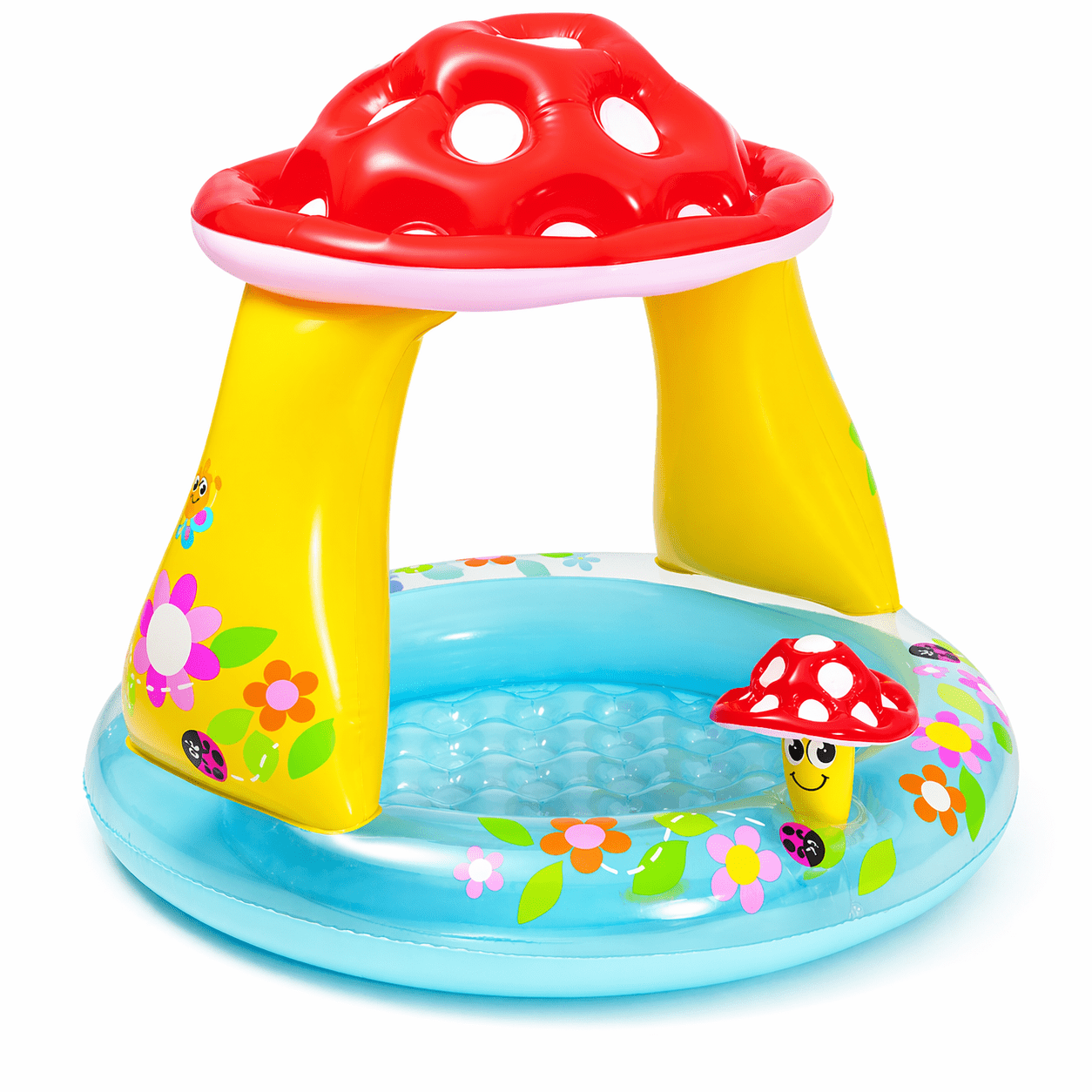 Piscina Gonfiabile Fungo con Parasole Bambini 102x89 cm - Lemag srl