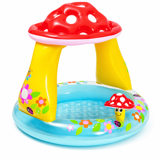 Piscina Gonfiabile Fungo con Parasole Bambini 102x89 cm - Lemag srl
