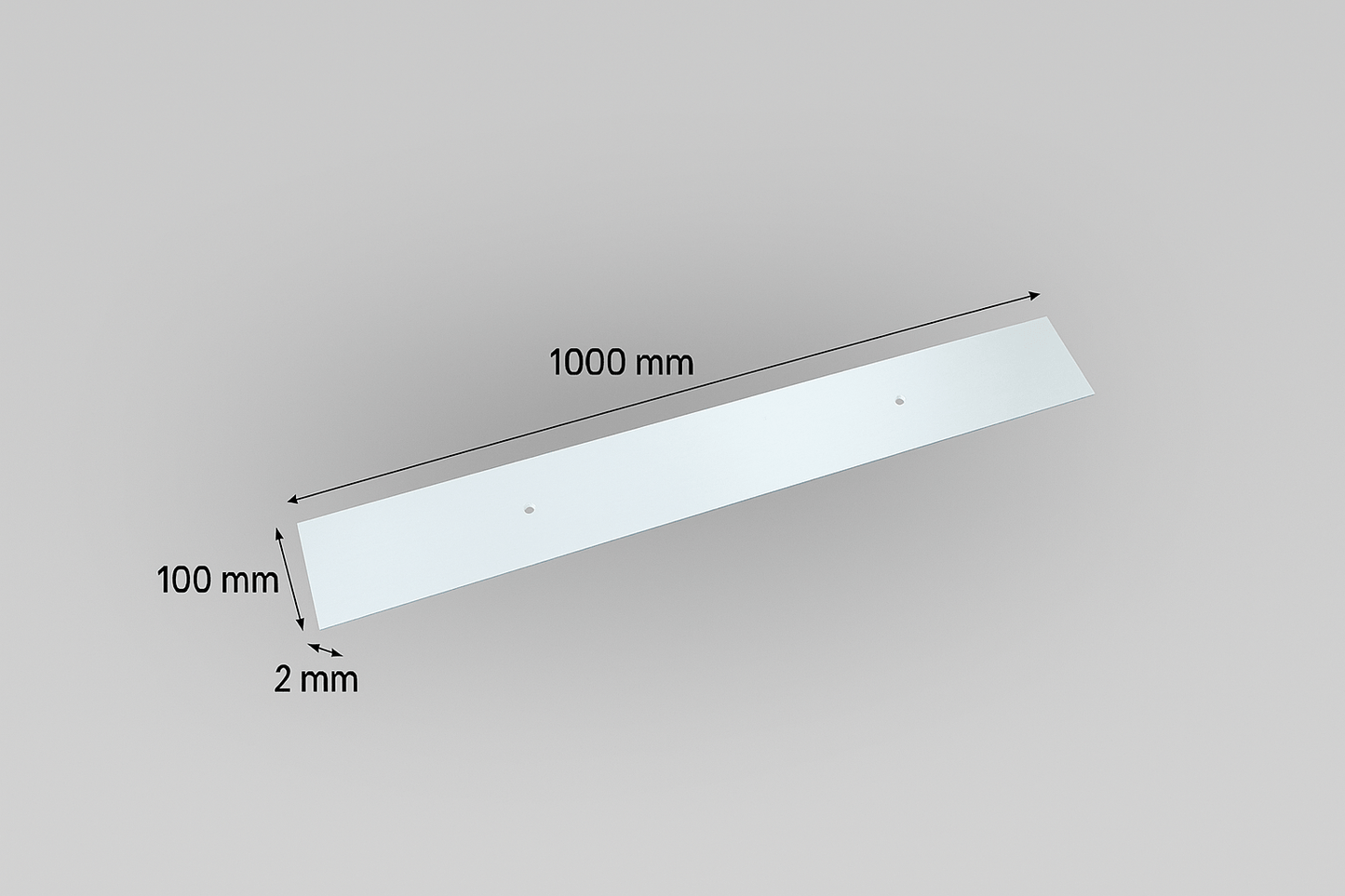 Battisedia con Foro 1000x100 mm – Spessore 2 mm – Lemag srl - Lemag srl