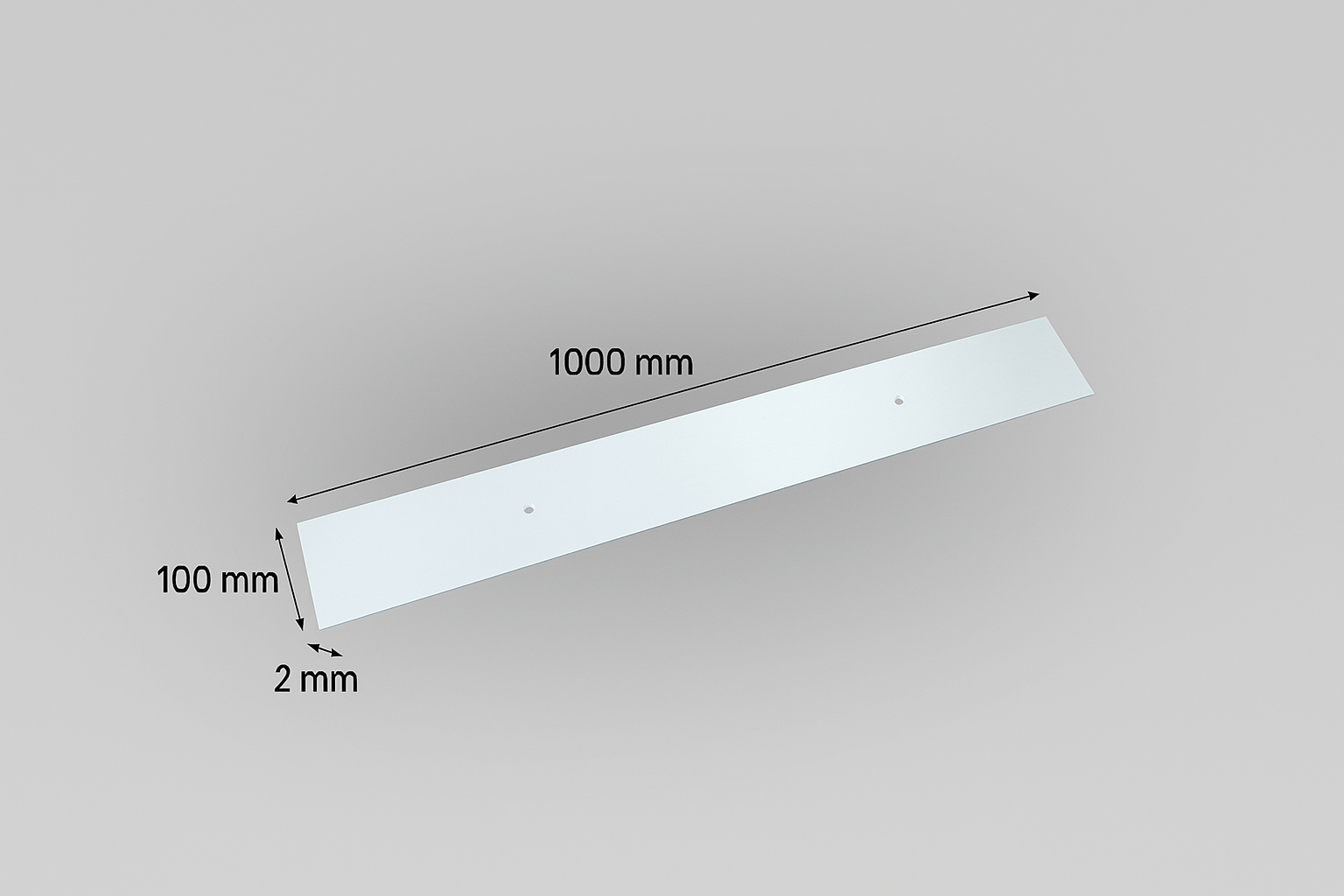 Battisedia con Foro 1000x100 mm – Spessore 2 mm – Lemag srl - Lemag srl