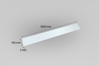 Battisedia con Foro 1000x100 mm – Spessore 2 mm – Lemag srl - Lemag srl