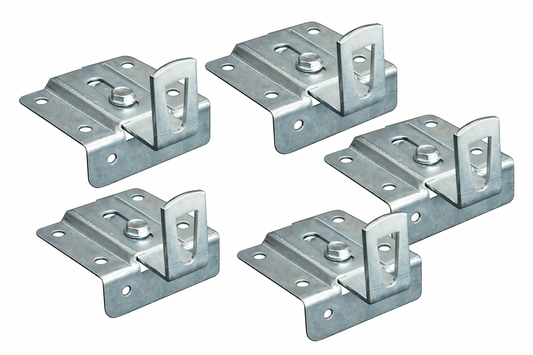 Attaccaglia Pensile Regolabile in Acciaio Zincato – Set 5 Pezzi – Supporto per Mobili Pensili e Staffe – Sistema di Fissaggio Regolabile - Lemag srl