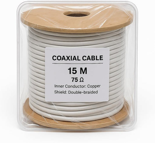 Cavo Coassiale TV SAT 15 m 17VAtC Classe A – PVC Bianco CPR Eca – Lemag SRL - Lemag srl