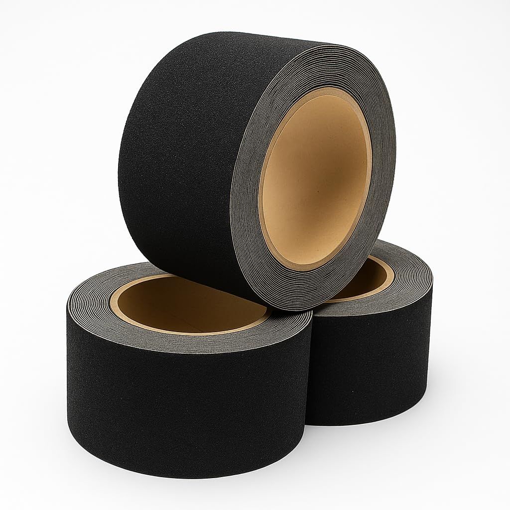 Nastro Antiscivolo Nero 25 mm x 18 m – Adesivo Resistente per Scale, Pavimenti, Rampe e Superfici Lisce – Sicurezza Domestica e Industriale - Lemag srl