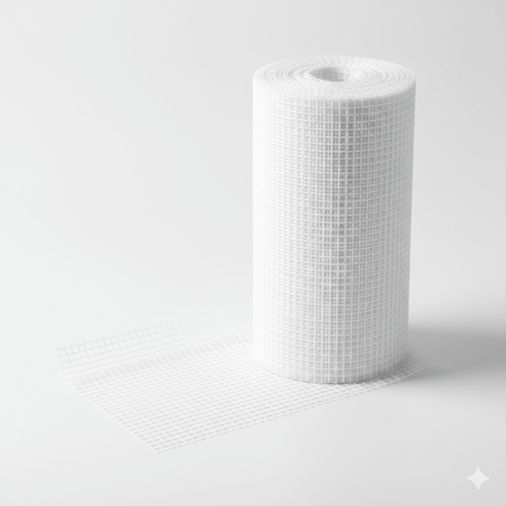 Rete Fibra di Vetro 5x5 Bianca 90g H100cm Rotolo 50mq Massetto Intonaco - Lemag srl