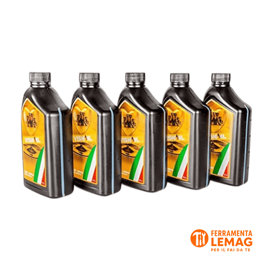 Viskoil Olio Motore 10W40 Semisintetico 1 Litro x 5 Pezzi Auto Benzina e Diesel - Lemag srl