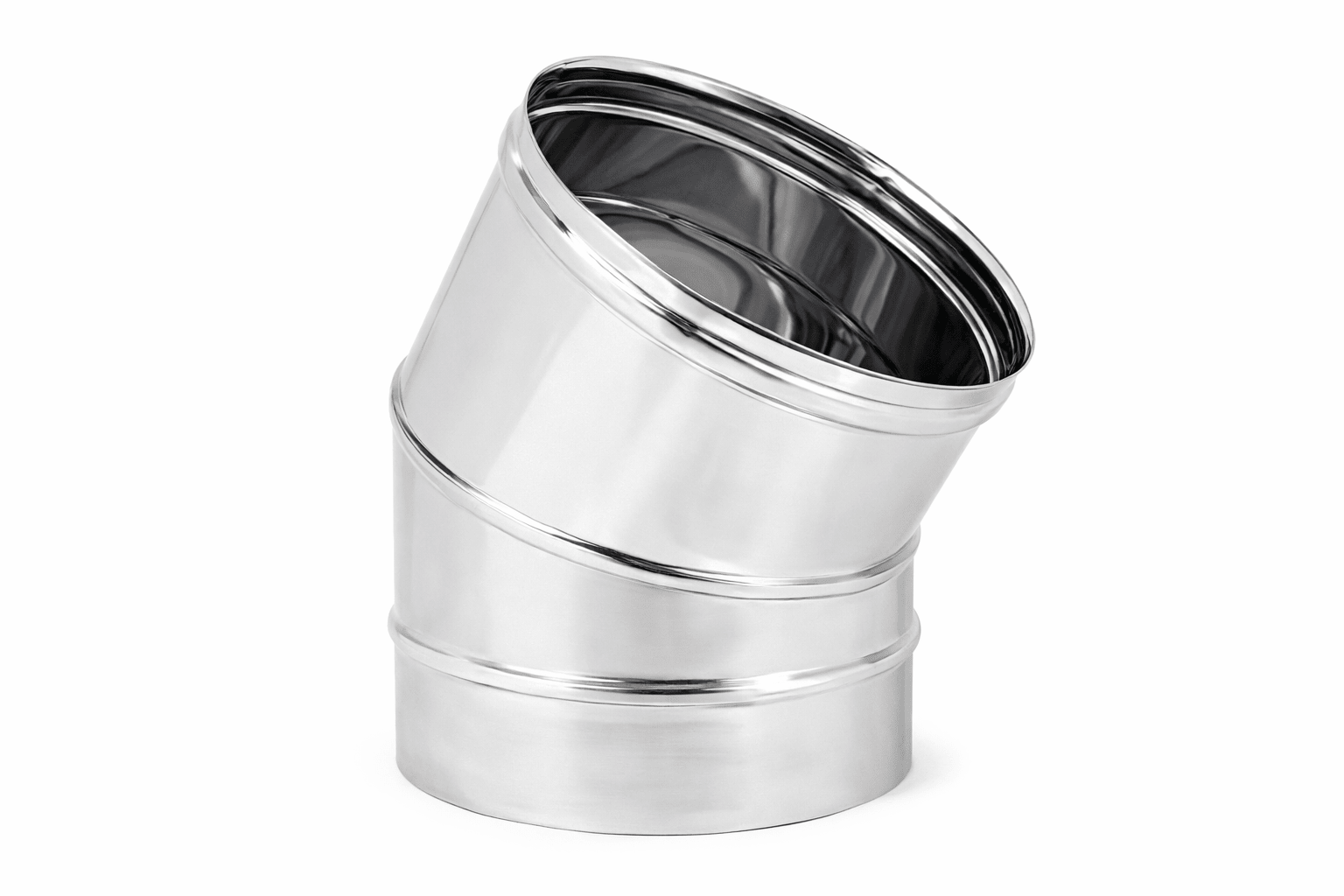 Curva 45° Canna Fumaria Monoparete Inox 316 – Ø80/100/130/150/160/180 mm – LEMAG SRL - Lemag srl