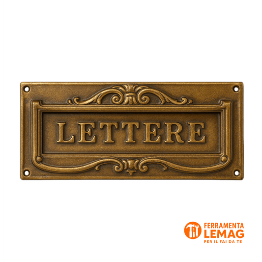 Buca per Lettere in Alu - Zinco e Bronzo – 300x140 mm – Resistente ed Elegante - Lemag srl