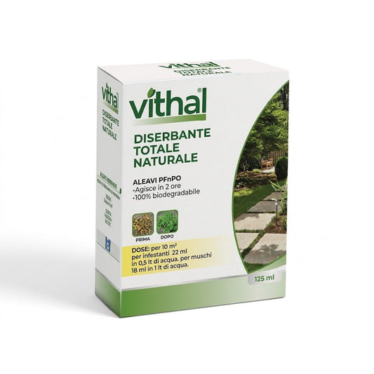 Diserbante Totale Naturale Concentrato 100 ml - Acido Pelargonico Biodegradabile - Azione in 2-3 Ore su Infestanti, Muschi e Alghe - Copre fino a 44 mq - Non Danneggia le Radici - Lemag srl