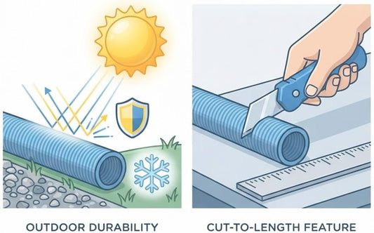 Tubo Scarico Condensa Ø16 mm per Climatizzatore e Condizionatore — Tubo Flessibile Spiralato per Drenaggio Unità Interna ed Esterna, Caldaie e Deumidificatori, Lunghezze 5/10/15/20 m - Lemag srl