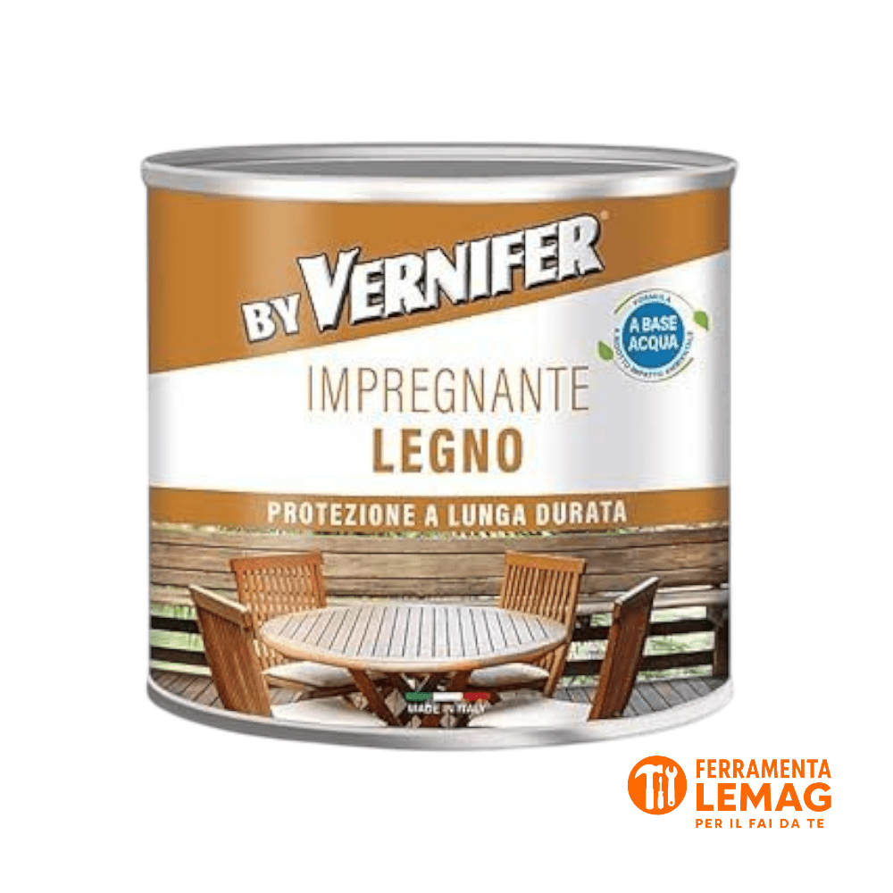 Vernifer Impregnante all’Acqua 500ml Ciliegio Legno Esterni Interni - Lemag srl - Lemag srl