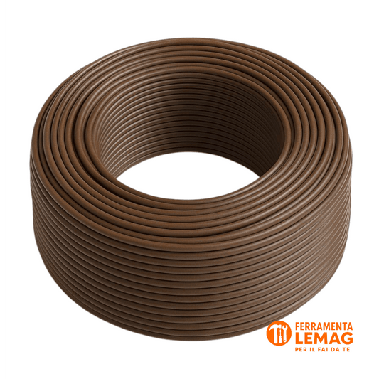 Electraline 13221 Cavo unipolare FS17 1x4 mm² marrone, 10 metri, uso civile - Lemag srl