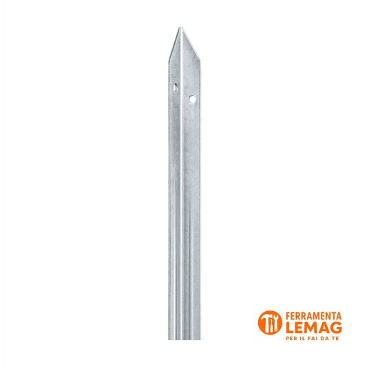 Paletto Zincato SFB per Recinzione – Altezza 175 cm – In Metallo Resistente – Lemag srl - Lemag srl