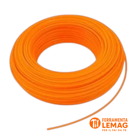 Filo Quadrato Nylon 3mm x 50m per Decespugliatore – Uso Intensivo Erba Dura - Lemag srl