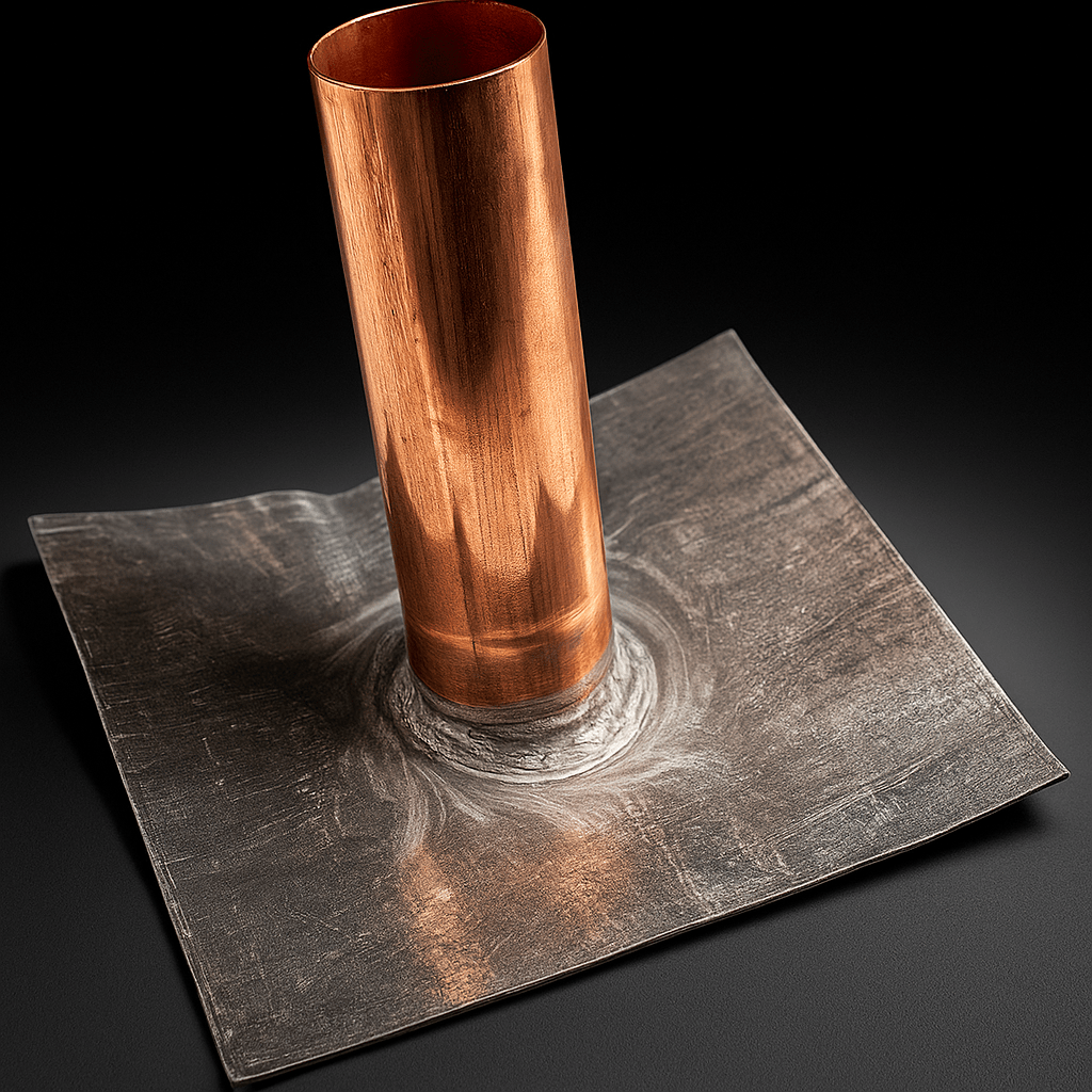 Bocchettone in Piombo e Rame Ø 80 mm – Scarico Pluviale Resistente – LEMAG SRL - Lemag srl