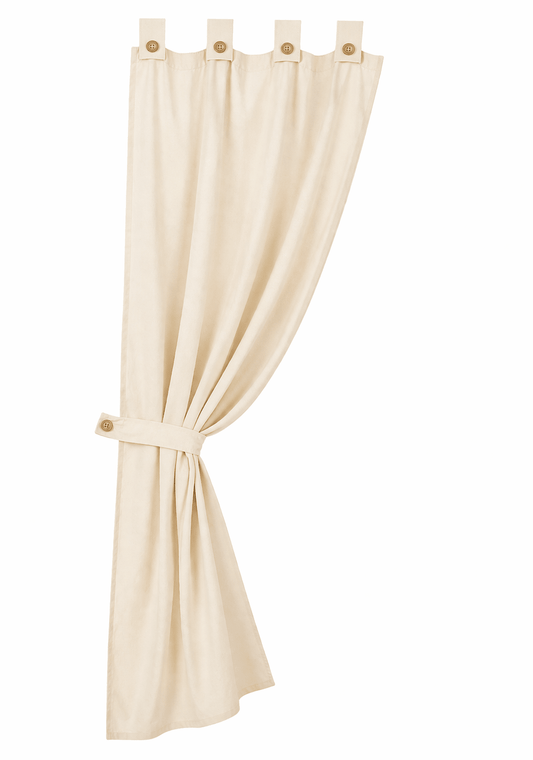 Tenda da Sole per Gazebo 160x270 cm Ecrù Cotone Poliestere con Bottoni - Lemag srl