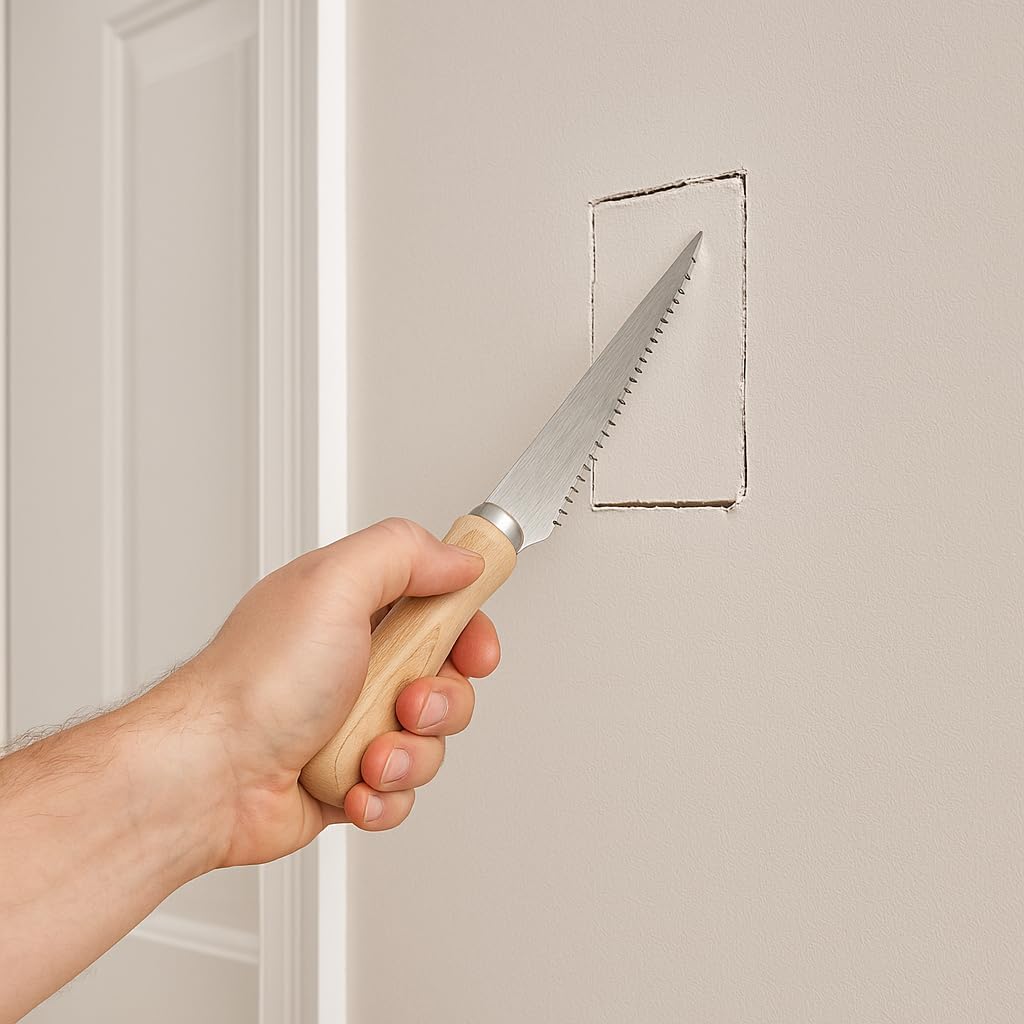Seghetto a Mano con Lama da 16,5 cm – Manico Ergonomico Antiscivolo – Lama in Acciaio Temperato per Taglio Preciso di Legno, Plastica e Metallo – Strumento Professionale - Lemag srl