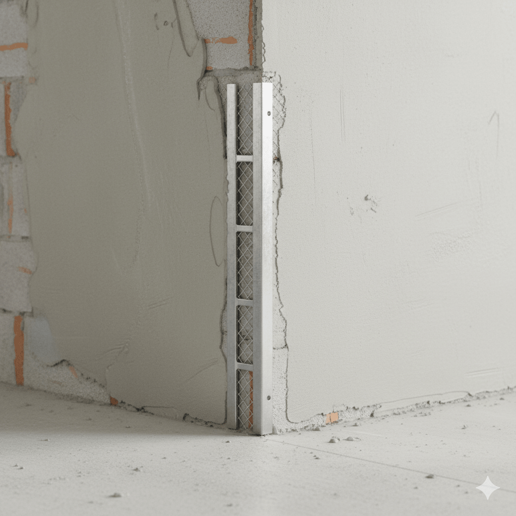 Profilo Angolare Zincato Rinforzato 5 Maglie 1 Metro Paraspigolo Intonaco - Lemag srl