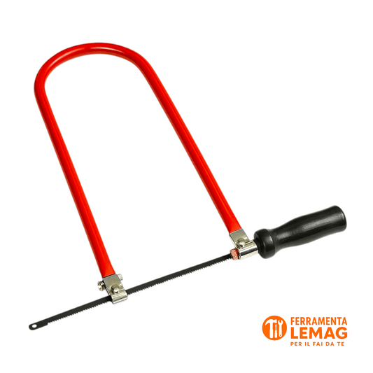 Archetto portalama da traforo, leggero e preciso per tagli fini su legno e metallo - Lemag srl