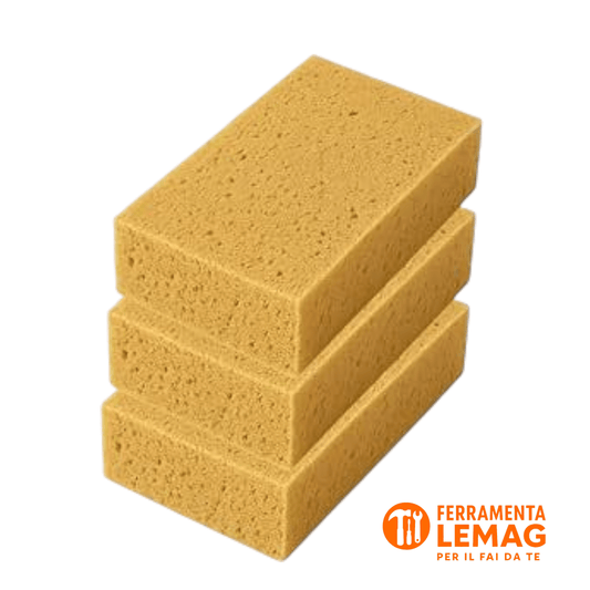 Spugna Lavaggio Auto N.3 Morbida 17x10x5,5 cm Anti - Graffio - Lemag srl