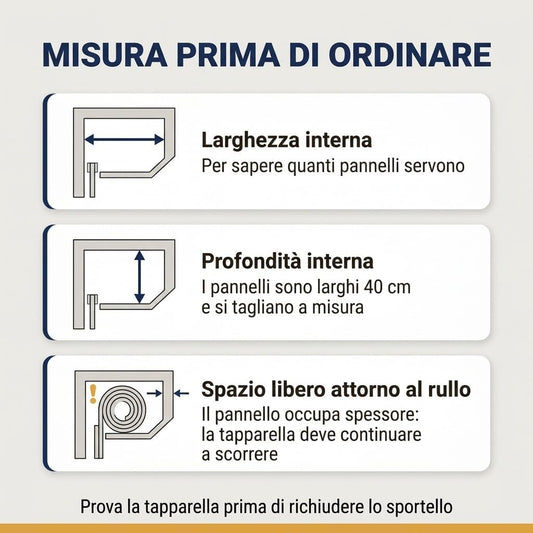 Kit Isolamento Cassonetto Tapparelle - 2 Pannelli Adesivi 150x40 cm in Polietilene Espanso + Sigillante Acrilico - Contro Spifferi, Freddo e Rumore - Facile da Applicare - Lemag srl