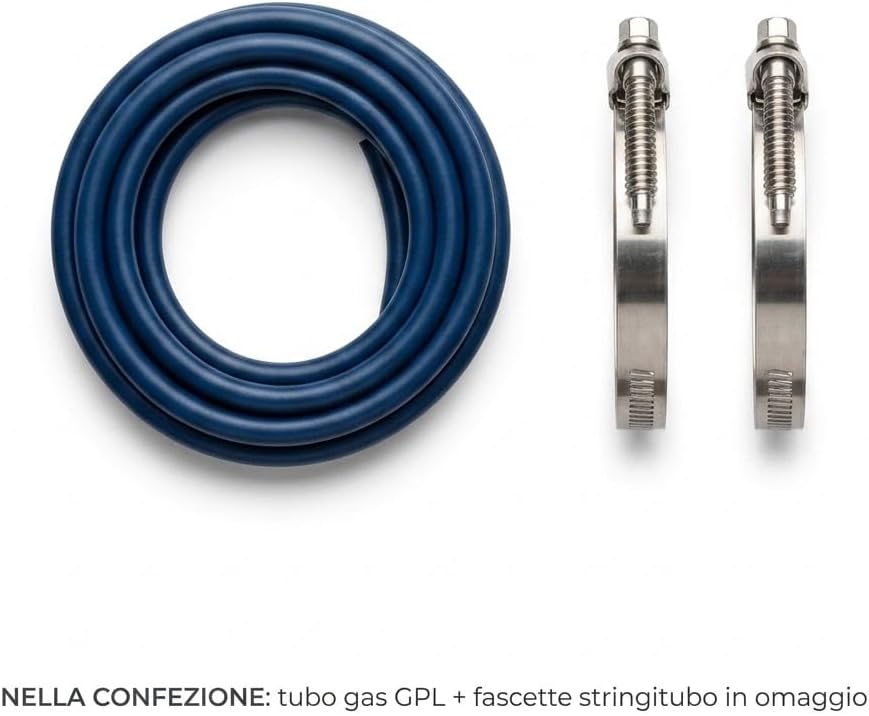 Tubo per Gas GPL Ø 8x13 mm Flessibile Varie Lunghezze 3m–20m con Fascette di Fissaggio Omaggio per Bombola e Impianti Gas - Lemag srl