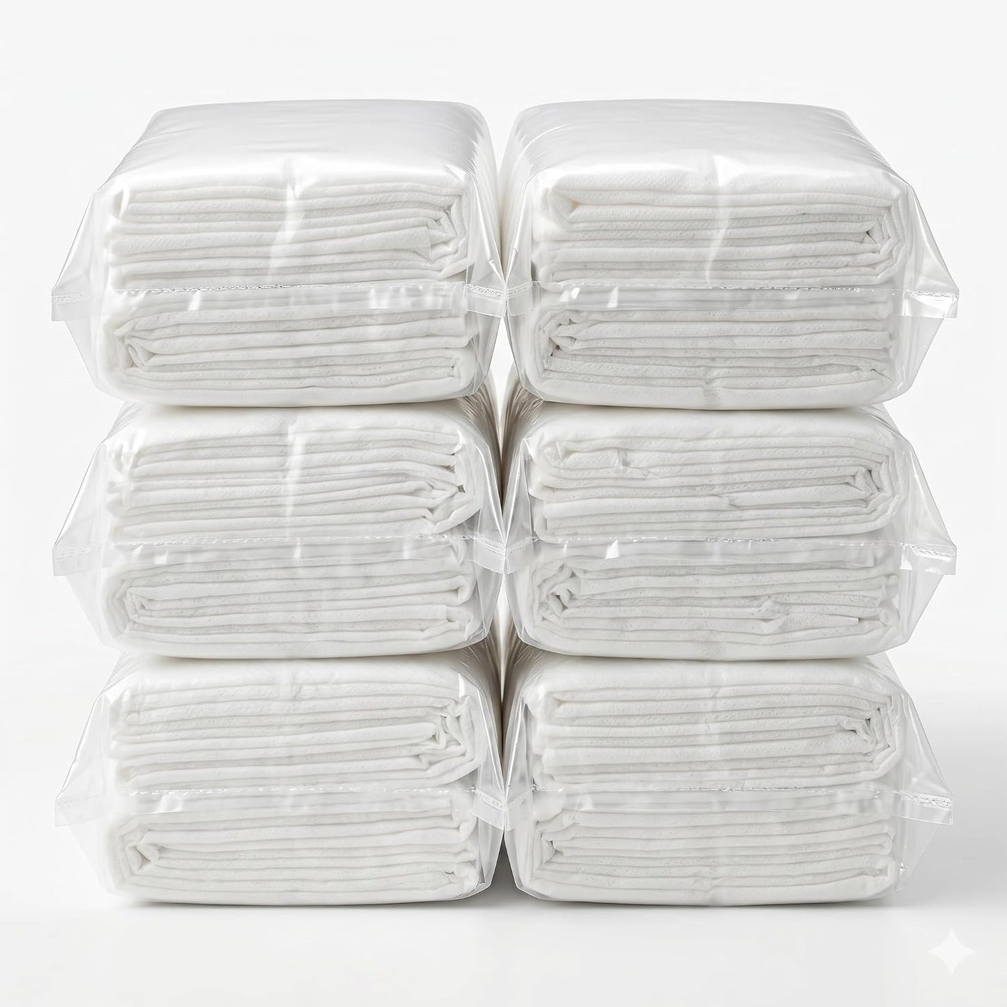 Asciugamani Monouso 60x38cm – 6 Confezioni da 16 pz (96 Totali) | Tessuto Ecologico | Piegati Singolarmente | Estetica Parrucchiere Palestra Viaggio | Made in Italy - Lemag srl