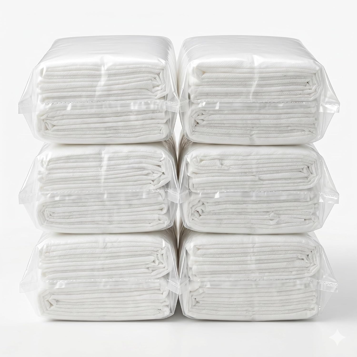 Asciugamani Monouso 60x38cm – 6 Confezioni da 16 pz (96 Totali) | Tessuto Ecologico | Piegati Singolarmente | Estetica Parrucchiere Palestra Viaggio | Made in Italy - Lemag srl