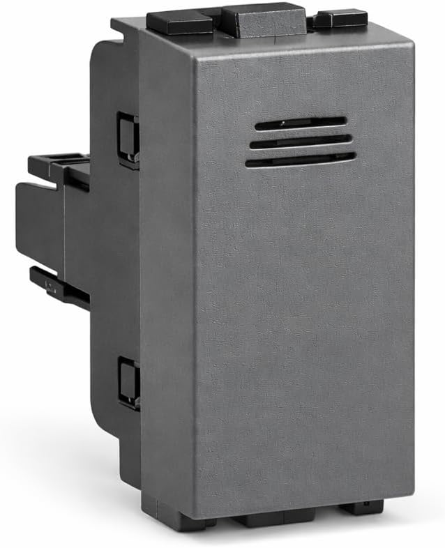 Campanello 230V ARC Grigio – Suoneria Elettrica a Incasso per Serie Civile ARC, Modulo 1 Posto, Installazione in Scatola 503, Avvisatore Sonoro Casa/Ufficio - Lemag srl